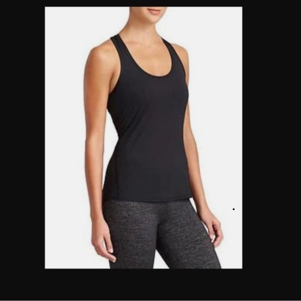 Athleta Chi Women's Sleek Black Tank Top XS Workout Gym pickleball tennis